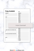 Daily Planner Printable PDF