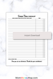 printable screen time checklist