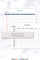 printable sales activity tracker