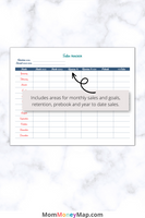 printable sales tracker