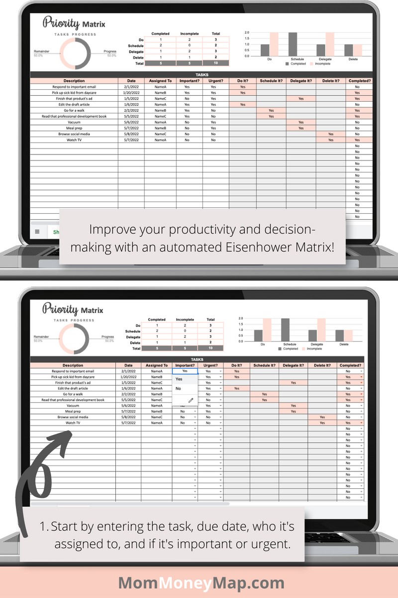priority-matrix-google-sheets-spreadsheet-with-due-dates-and-assignee