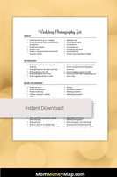 ultimate wedding photography checklist