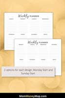 weekly daily planner printable