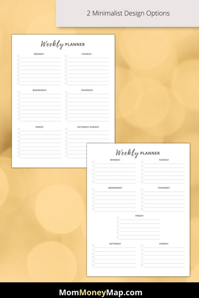 Weekly To Do List Printable PDF Mom Money Map